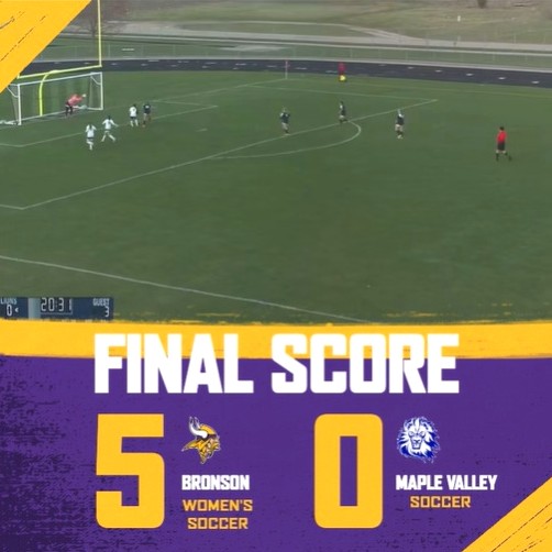 Albarran leads Bronson past Maple Valley 5-0 in girls soccer